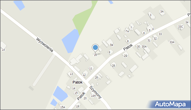 Patok, Patok, 10, mapa Patok