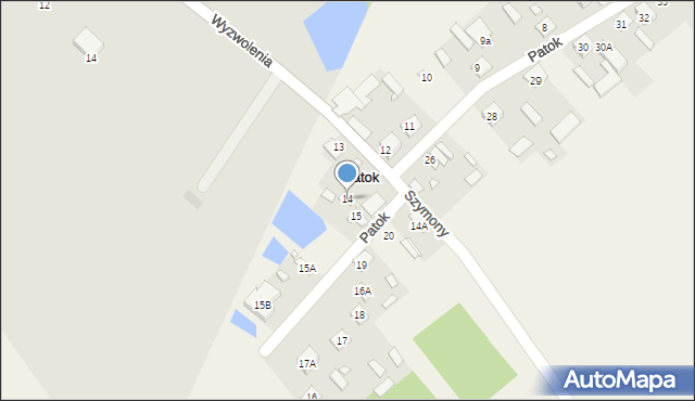 Patok, Patok, 14, mapa Patok