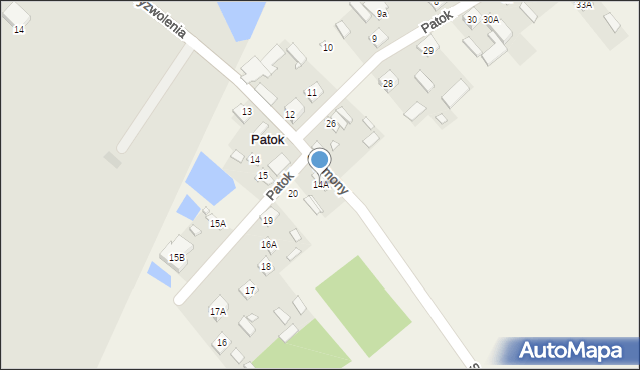 Patok, Patok, 14A, mapa Patok