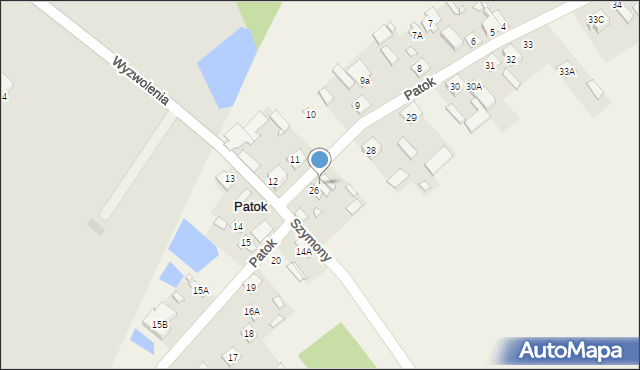 Patok, Patok, 27, mapa Patok