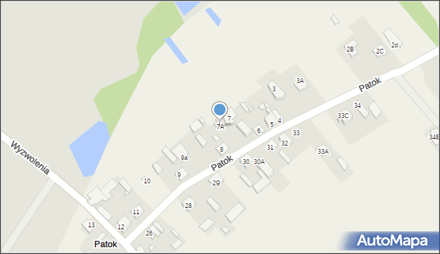 Patok, Patok, 7A, mapa Patok