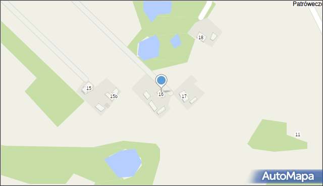 Patrówek, Patrówek, 16a, mapa Patrówek