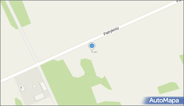Patrykozy, Patrykozy, 1b, mapa Patrykozy