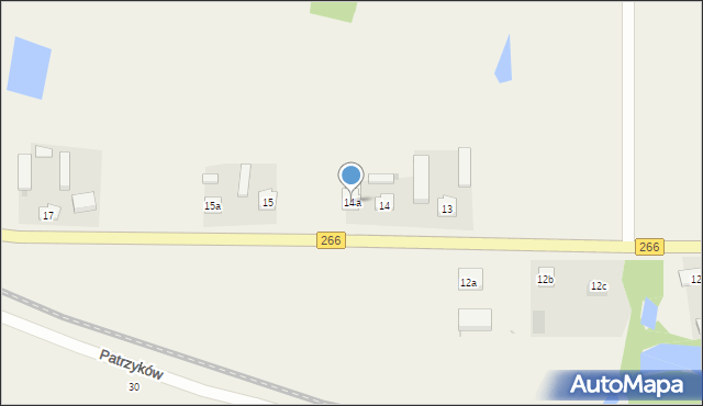 Patrzyków, Patrzyków, 14a, mapa Patrzyków