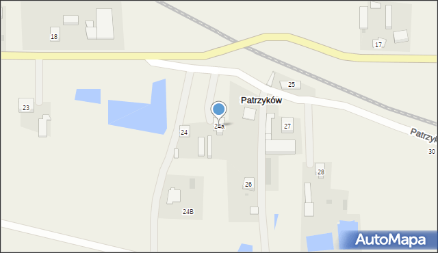 Patrzyków, Patrzyków, 24a, mapa Patrzyków