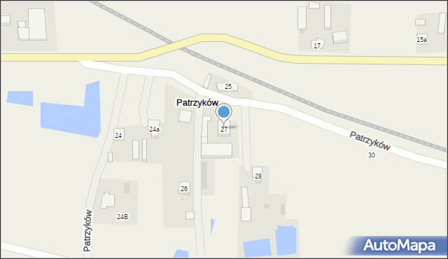 Patrzyków, Patrzyków, 27, mapa Patrzyków