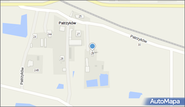 Patrzyków, Patrzyków, 28, mapa Patrzyków