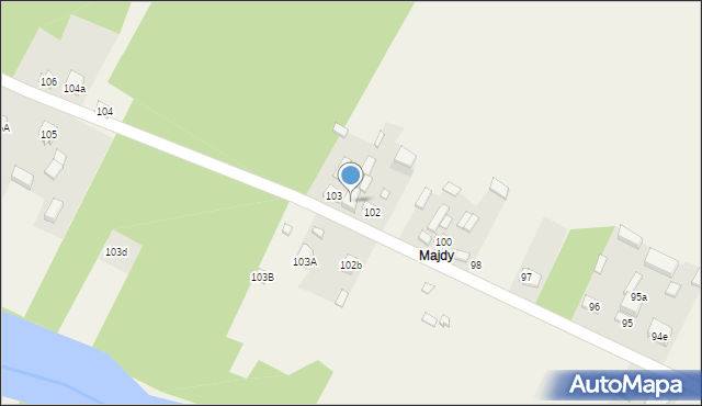 Patrzyków, Patrzyków, 102a, mapa Patrzyków