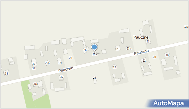 Pauczne, Pauczne, 26a, mapa Pauczne