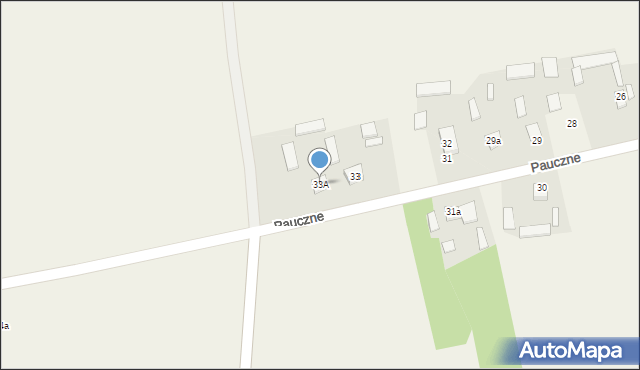 Pauczne, Pauczne, 33A, mapa Pauczne