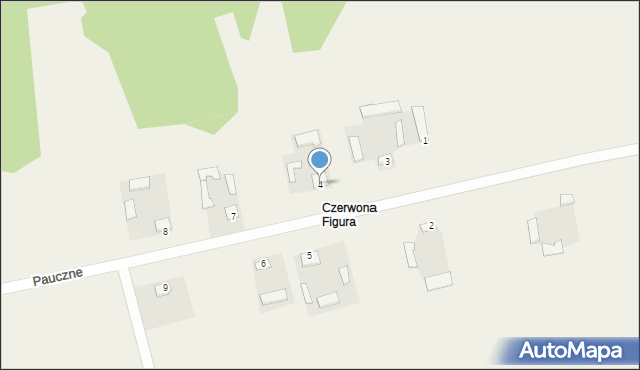 Pauczne, Pauczne, 4, mapa Pauczne