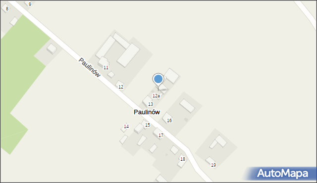 Paulinów, Paulinów, 13A, mapa Paulinów