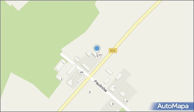 Paulinów, Paulinów, 4, mapa Paulinów