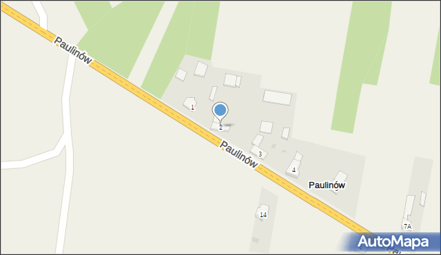 Paulinów, Paulinów, 2, mapa Paulinów