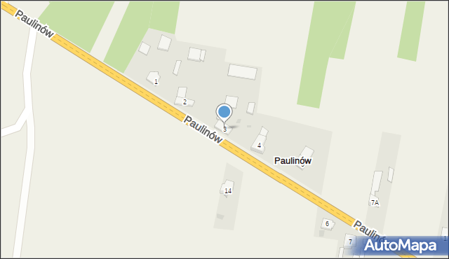 Paulinów, Paulinów, 3, mapa Paulinów