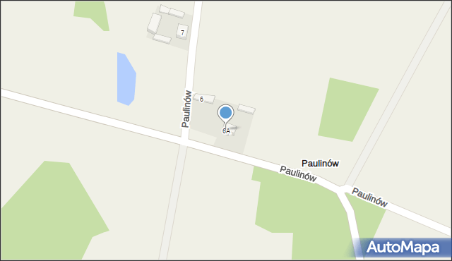 Paulinów, Paulinów, 6A, mapa Paulinów