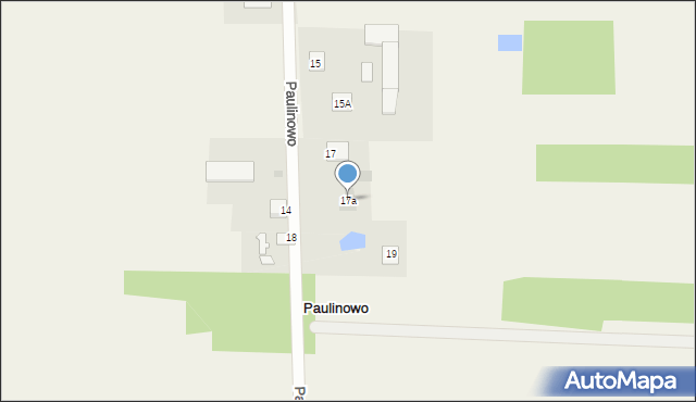 Paulinowo, Paulinowo, 17a, mapa Paulinowo