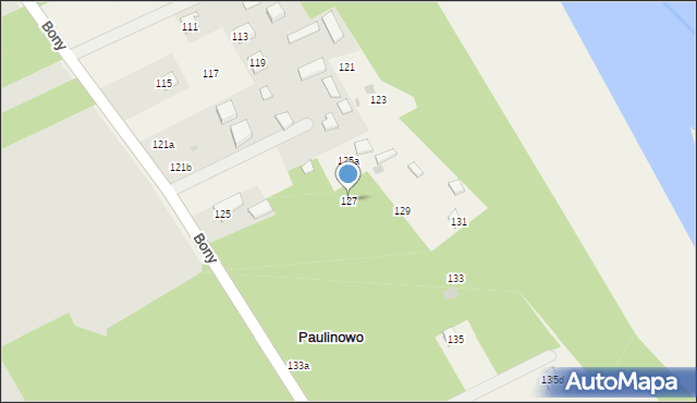 Paulinowo, Paulinowo, 127, mapa Paulinowo