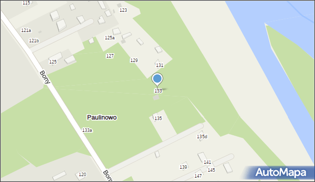Paulinowo, Paulinowo, 133, mapa Paulinowo