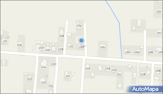 Pawęzów, Pawęzów, 102F, mapa Pawęzów