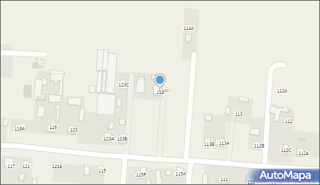 Pawęzów, Pawęzów, 114, mapa Pawęzów