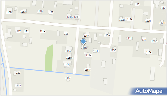 Pawęzów, Pawęzów, 115G, mapa Pawęzów