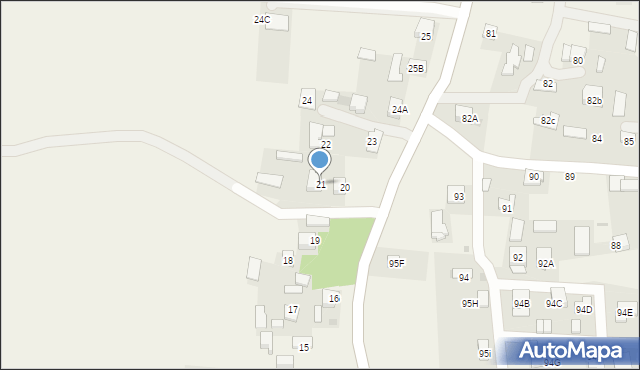 Pawęzów, Pawęzów, 21, mapa Pawęzów