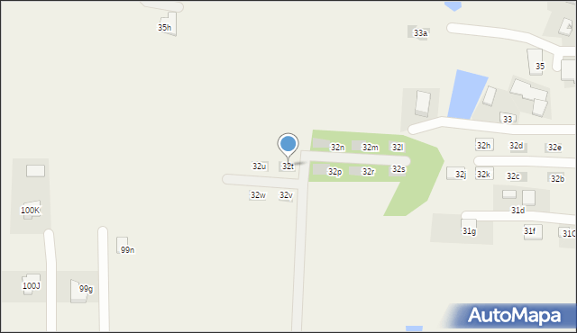 Pawęzów, Pawęzów, 32t, mapa Pawęzów