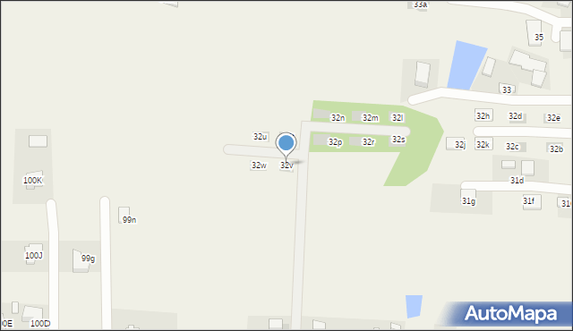 Pawęzów, Pawęzów, 32v, mapa Pawęzów