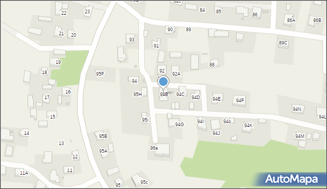 Pawęzów, Pawęzów, 94a, mapa Pawęzów