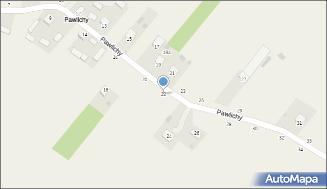 Pawlichy, Pawlichy, 22, mapa Pawlichy