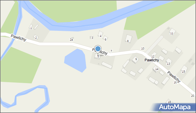 Pawlichy, Pawlichy, 5, mapa Pawlichy