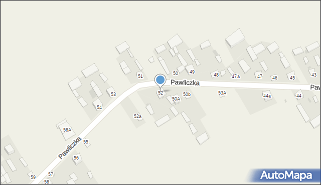 Pawliczka, Pawliczka, 52, mapa Pawliczka