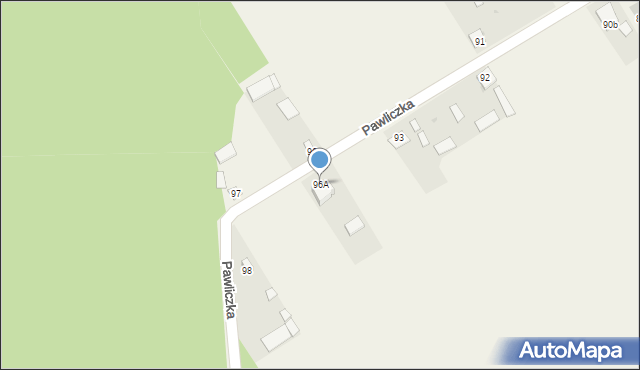Pawliczka, Pawliczka, 96A, mapa Pawliczka