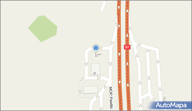 Pawliki, Pawliki, 11, mapa Pawliki