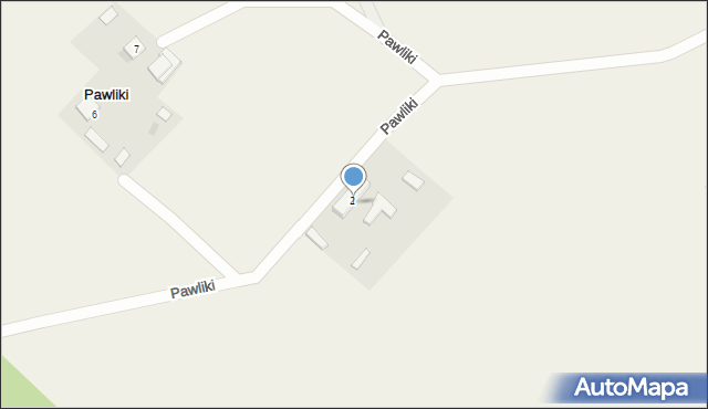 Pawliki, Pawliki, 3, mapa Pawliki