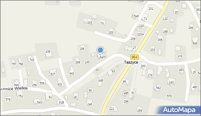 Pawlikowice, Pawlikowice, 170, mapa Pawlikowice