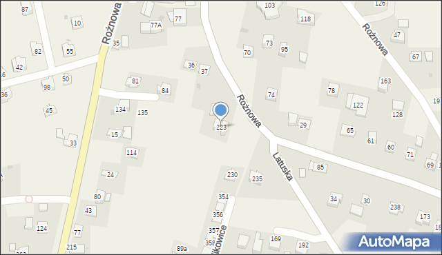 Pawlikowice, Pawlikowice, 223, mapa Pawlikowice