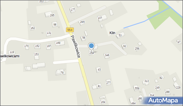 Pawlikowice, Pawlikowice, 234, mapa Pawlikowice