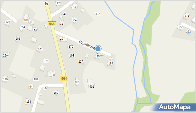 Pawlikowice, Pawlikowice, 30, mapa Pawlikowice