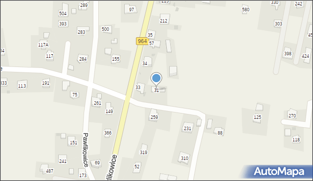 Pawlikowice, Pawlikowice, 31, mapa Pawlikowice