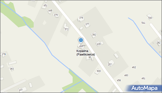 Pawlikowice, Pawlikowice, 410, mapa Pawlikowice