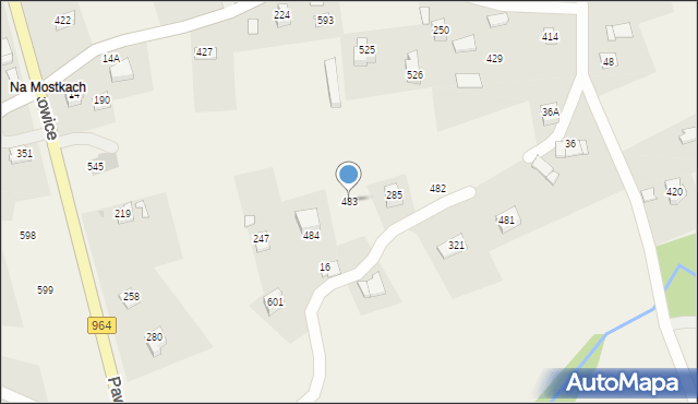 Pawlikowice, Pawlikowice, 483, mapa Pawlikowice