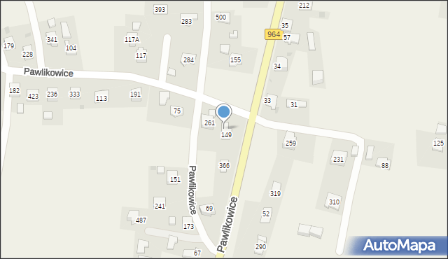 Pawlikowice, Pawlikowice, 65, mapa Pawlikowice