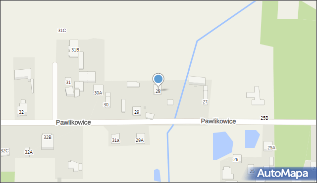 Pawlikowice, Pawlikowice, 28, mapa Pawlikowice