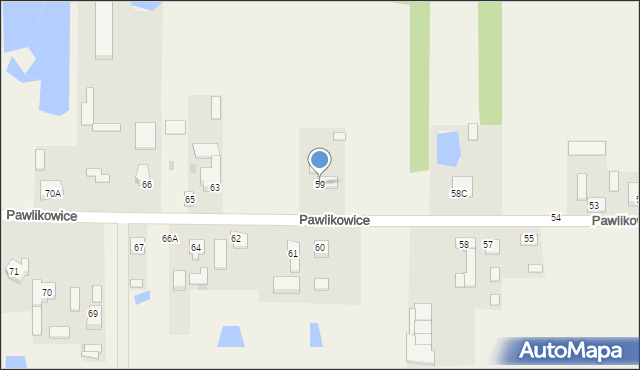 Pawlikowice, Pawlikowice, 59, mapa Pawlikowice