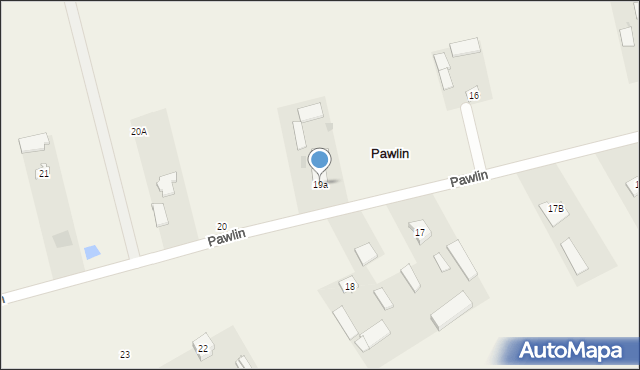 Pawlin, Pawlin, 19a, mapa Pawlin