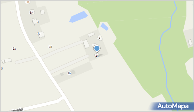 Pawlin, Pawlin, 4A, mapa Pawlin