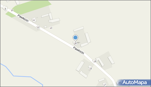 Pawłocin, Pawłocin, 14, mapa Pawłocin