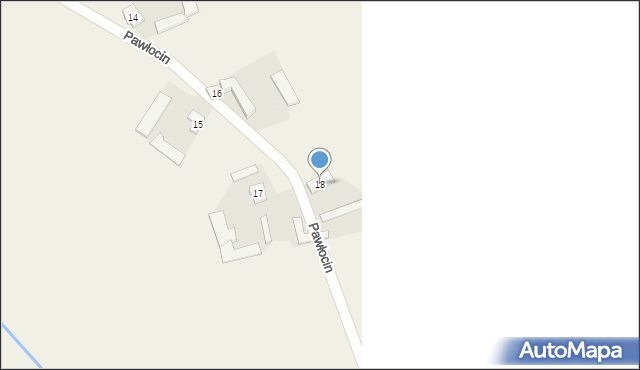 Pawłocin, Pawłocin, 18, mapa Pawłocin